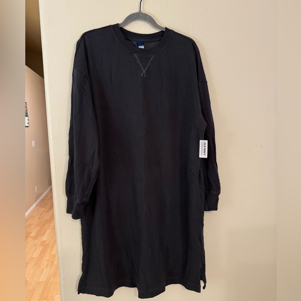NWT Grey loungewear long sleeve dress